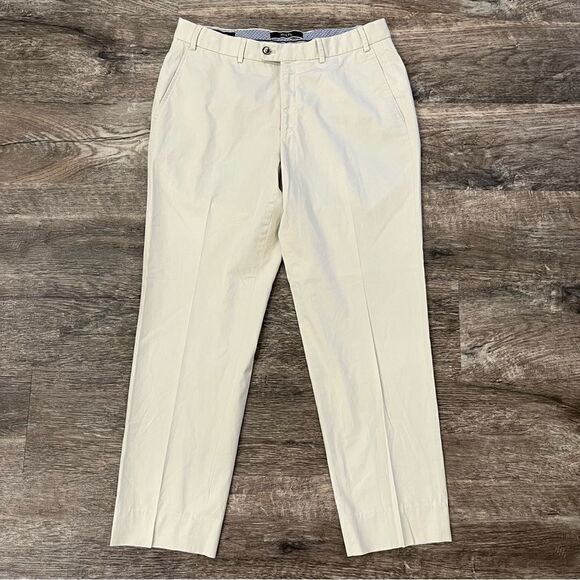 HILTL Beinkultur Seit 1955 White Khaki Regular Fit Pants in Size 34 x 28.5 - Picture 1 of 8